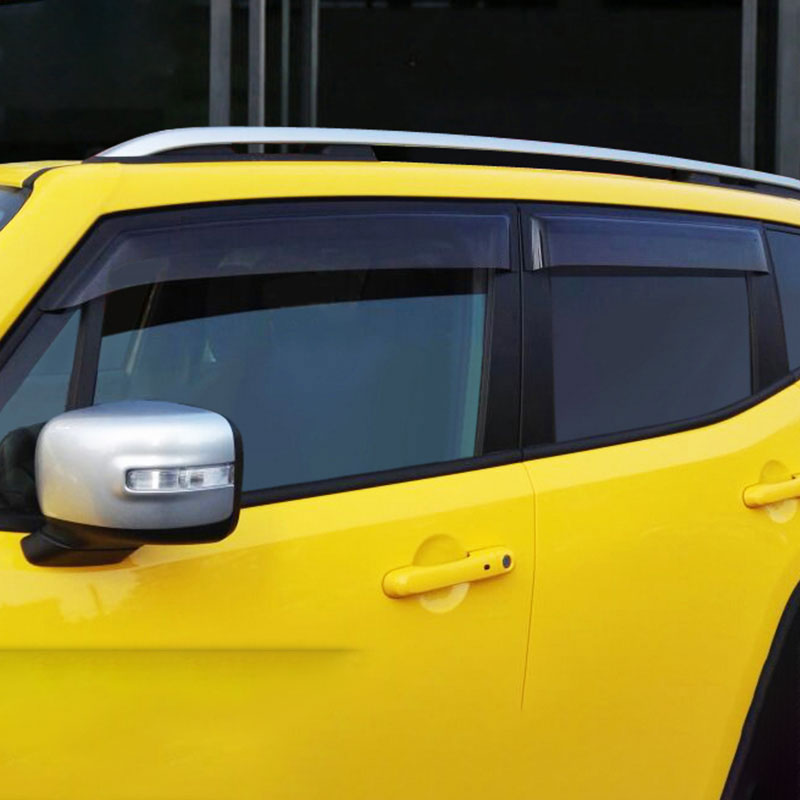 For Jeep Renegade 201520 Acrylic Exterior Side Window Visor Sun Rain