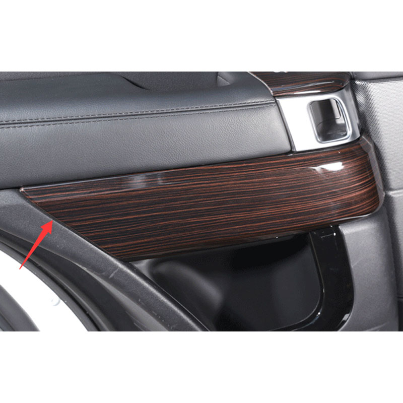 For Range Rover Sport 142020 Red Wood Grain 4PCS Interior Door Panel Cover Trim eBay