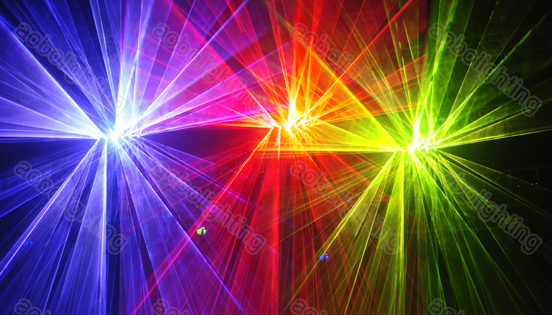 LASER LIGHT SHOW (300nw)2台セット ZW Series 300mw*6 Moving Head Bar Stage Laser Lights Beam