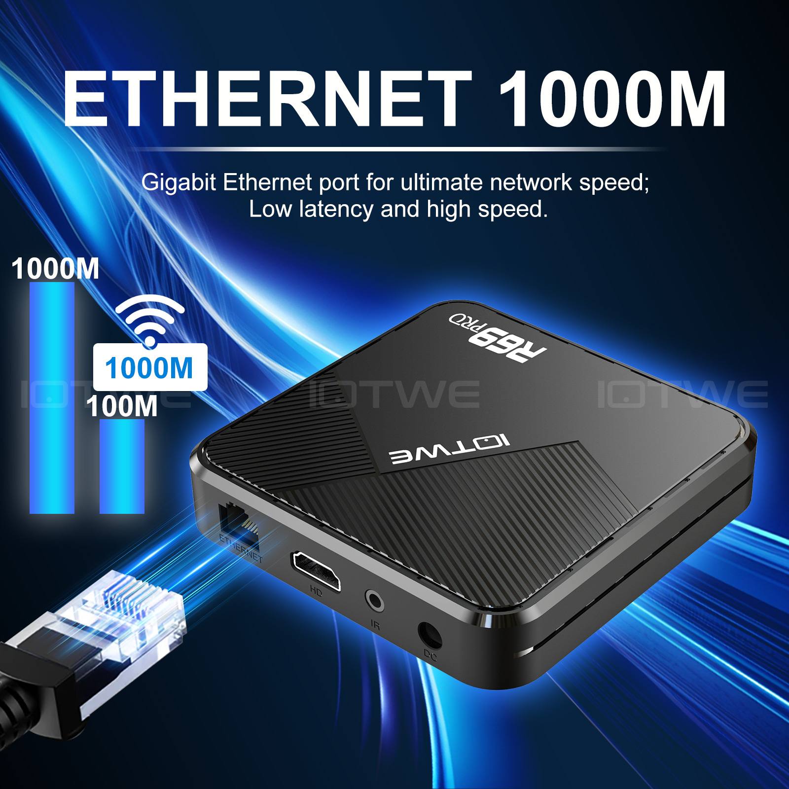 2025 Upgraded R69 PRO Smart Android 14 TV Box Quad Core 8K 4K HD