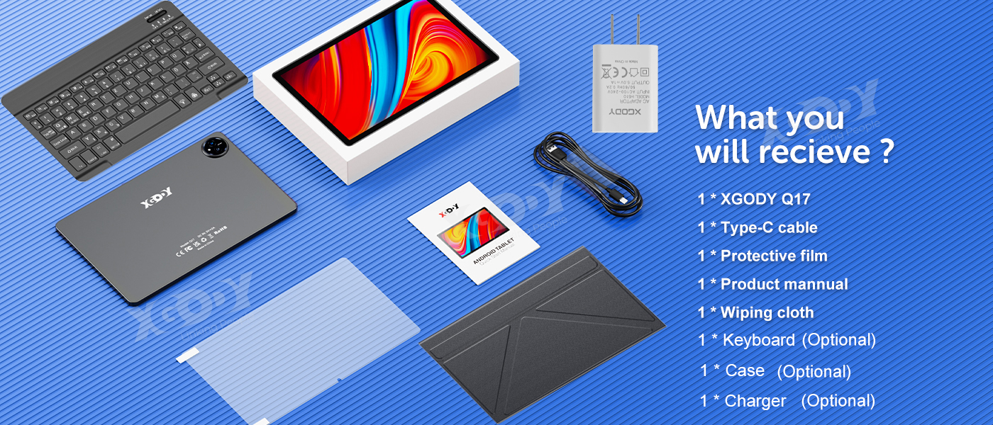 Tablet Android 15, 10 Inch 2 In 1 Tablets With