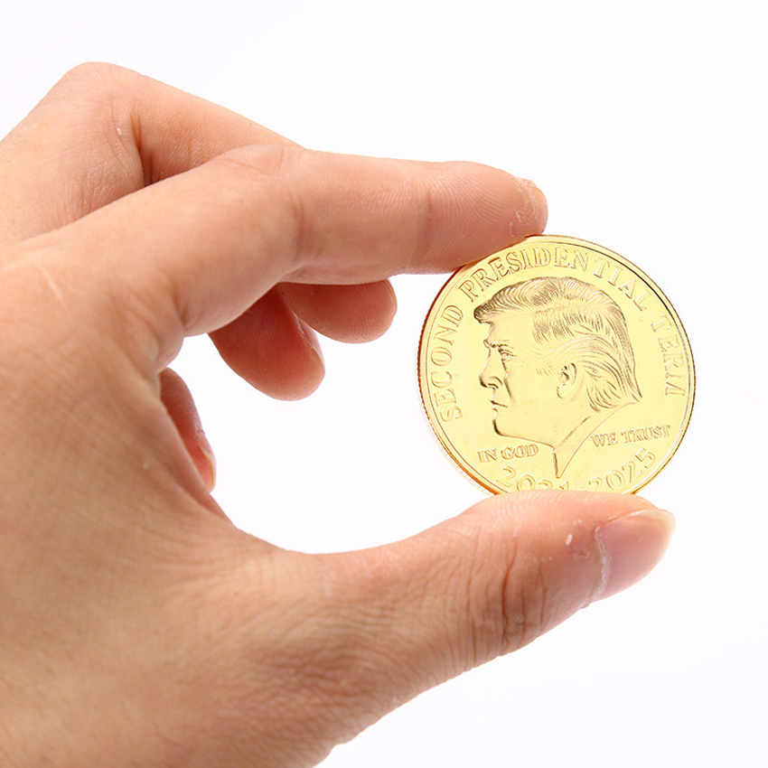 2021-2025 President Donald Trump Commemorative Gold Coin Inaugural Eagle Bitcoin