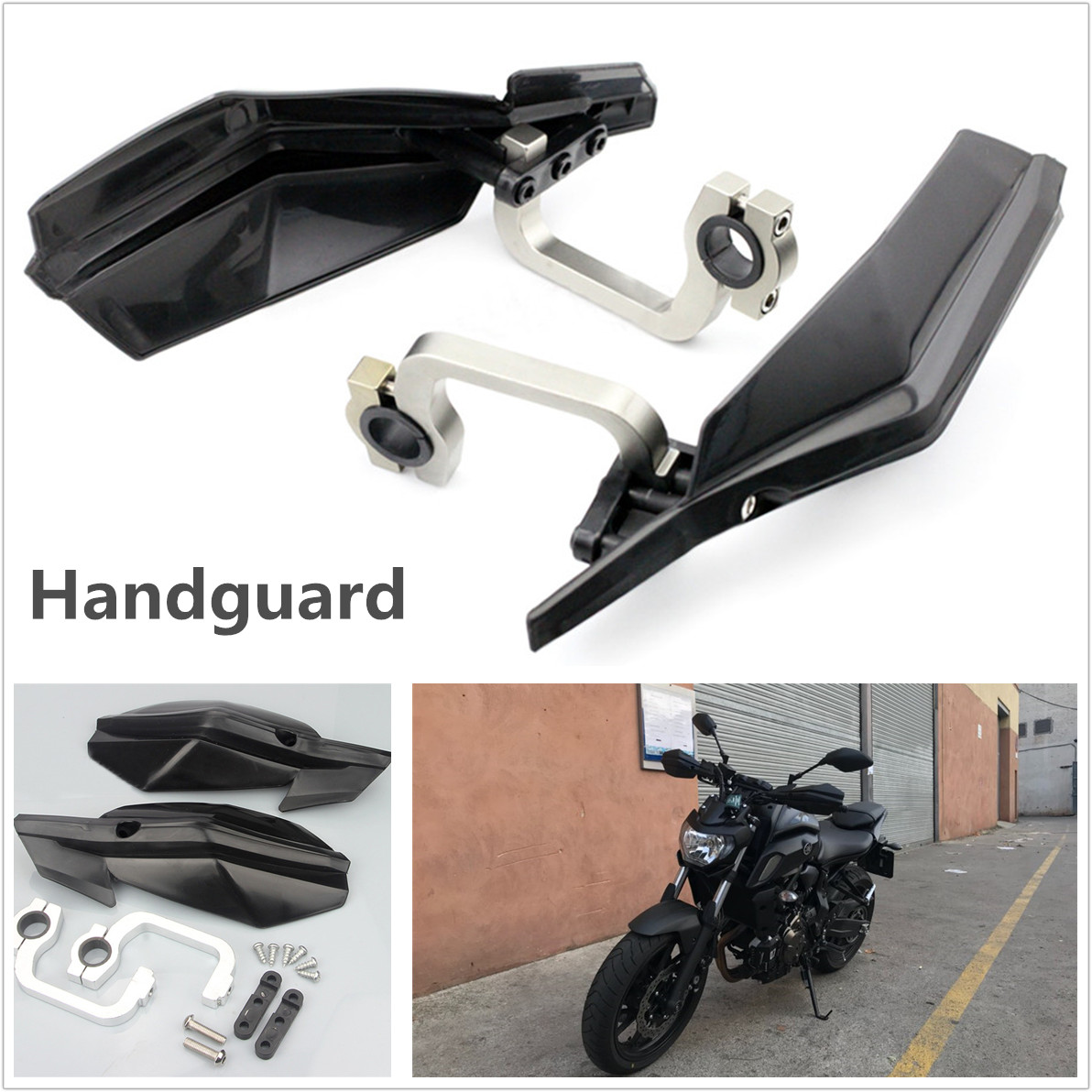 2 X Motorcycle 7/8" Brake Clutch Lever Protector Protection Handguard Hand Guard