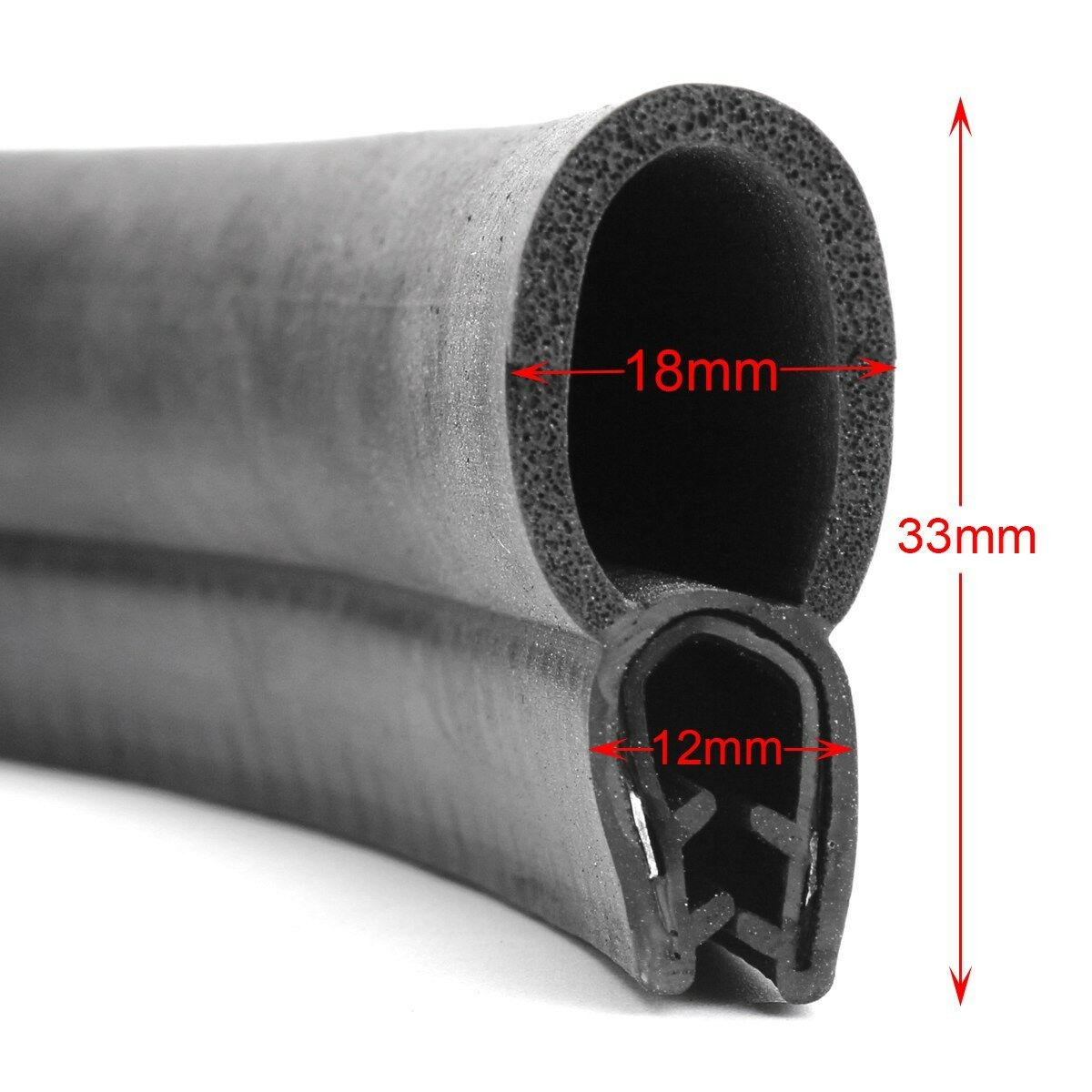 O-U Weatherstrip Car Door Trunk Seal Strip Rubber Moulding Seals 9.8ft ...