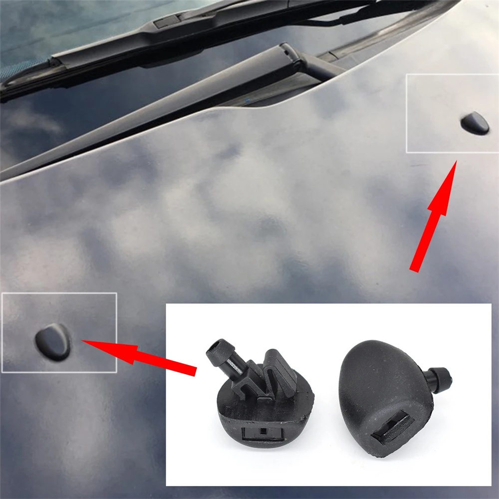 Front Windshield Wiper Washer Spray Jet Nozzle For Peugeot 206 407