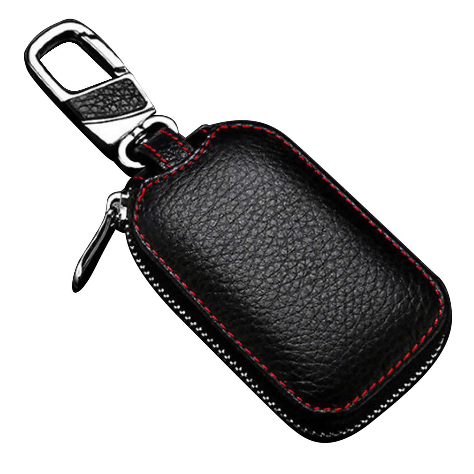 Genuine Leather Car Key Chain Bag Smart Key Holder Cover Remote