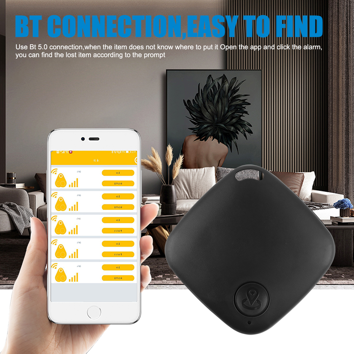 Pack De 4 Traceurs GPS Bluetooth – Anti-perte Pour Clés, Portefeuille, Animaux – Neuf