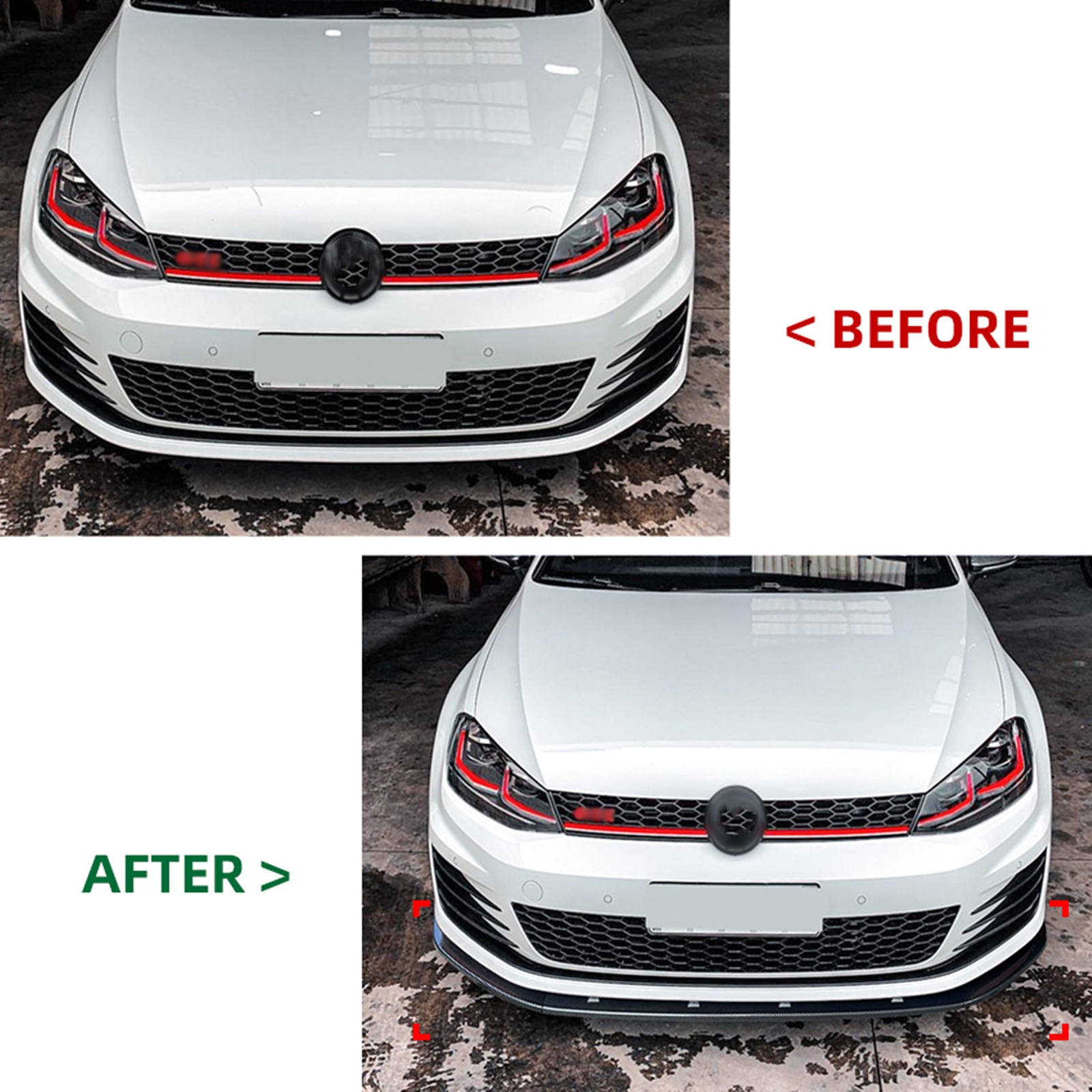 フォルクスワーゲンゴルフ7GTI R-LINE フロントリップ2013-2016 Front Bumper Splitter Lip For Volkswagen Golf 7 MK7 GTI R