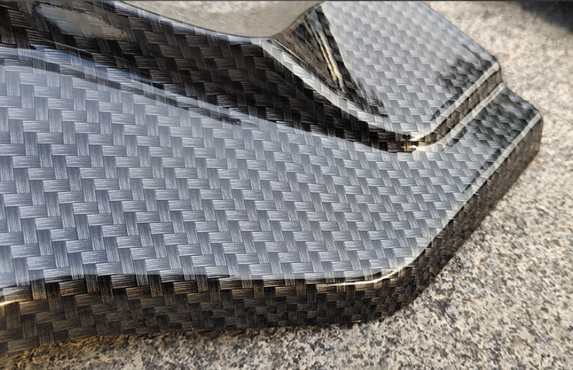 For Honda Accord 2014-2017 ABS Carbon Fiber Front Bumper Lip Chin