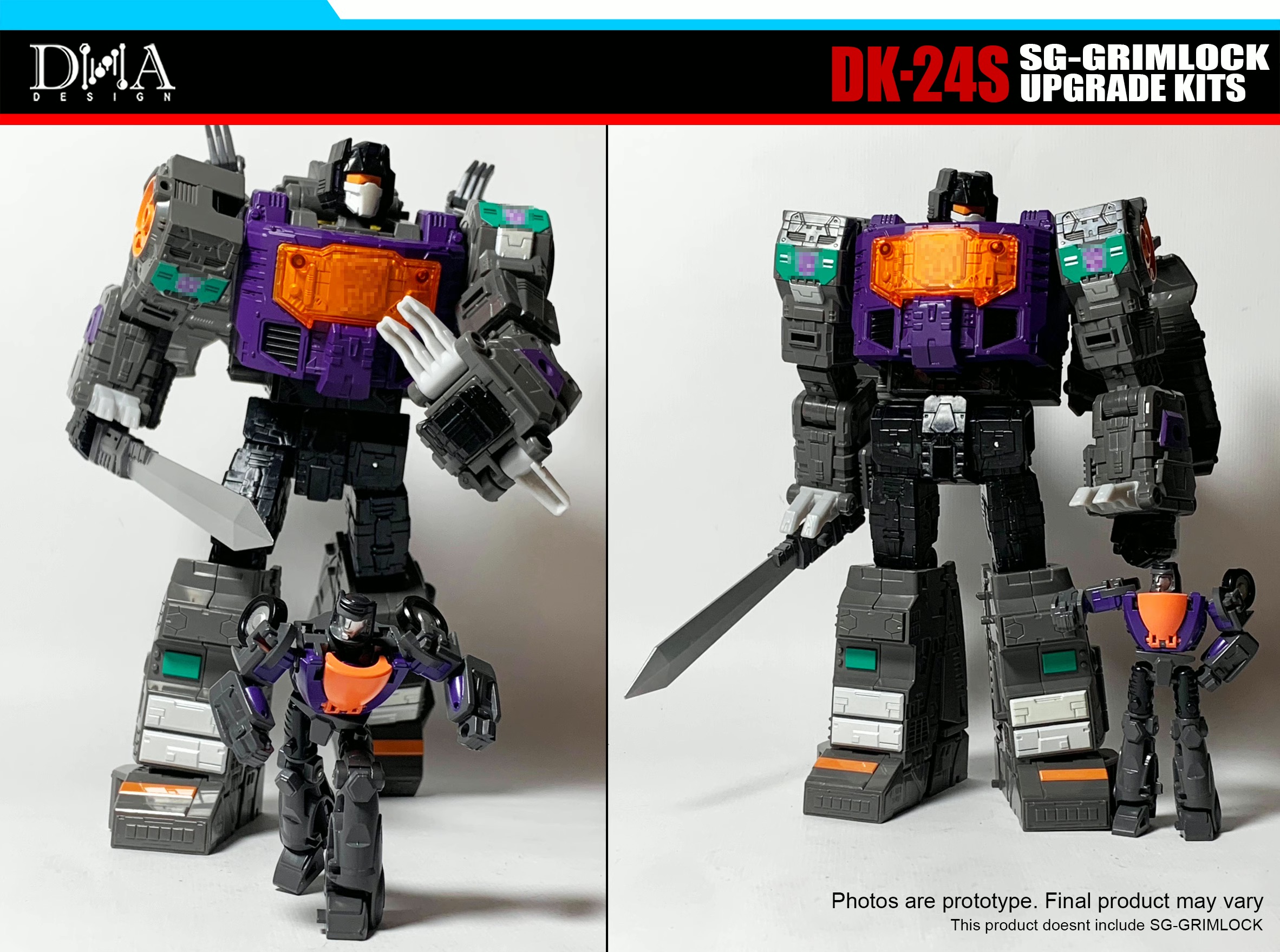 For Shattered Glass Grimlock UPGRADE KITS DNA Design DK-24S
