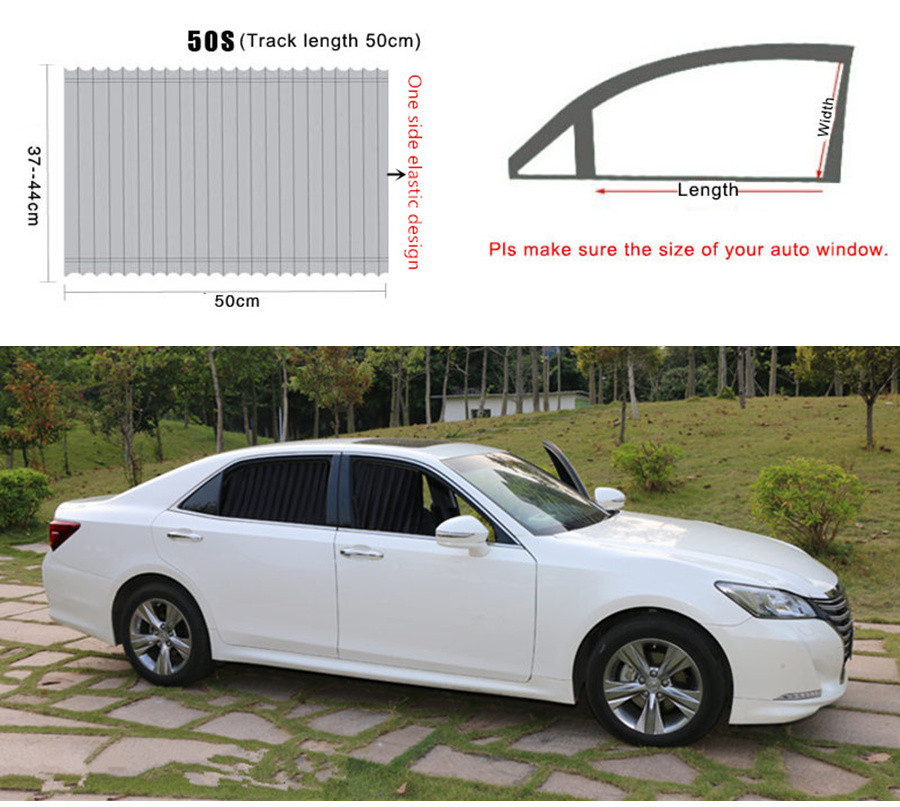 Car Truck Exterior Mouldings Trim 2pcs Universal Black Elastic