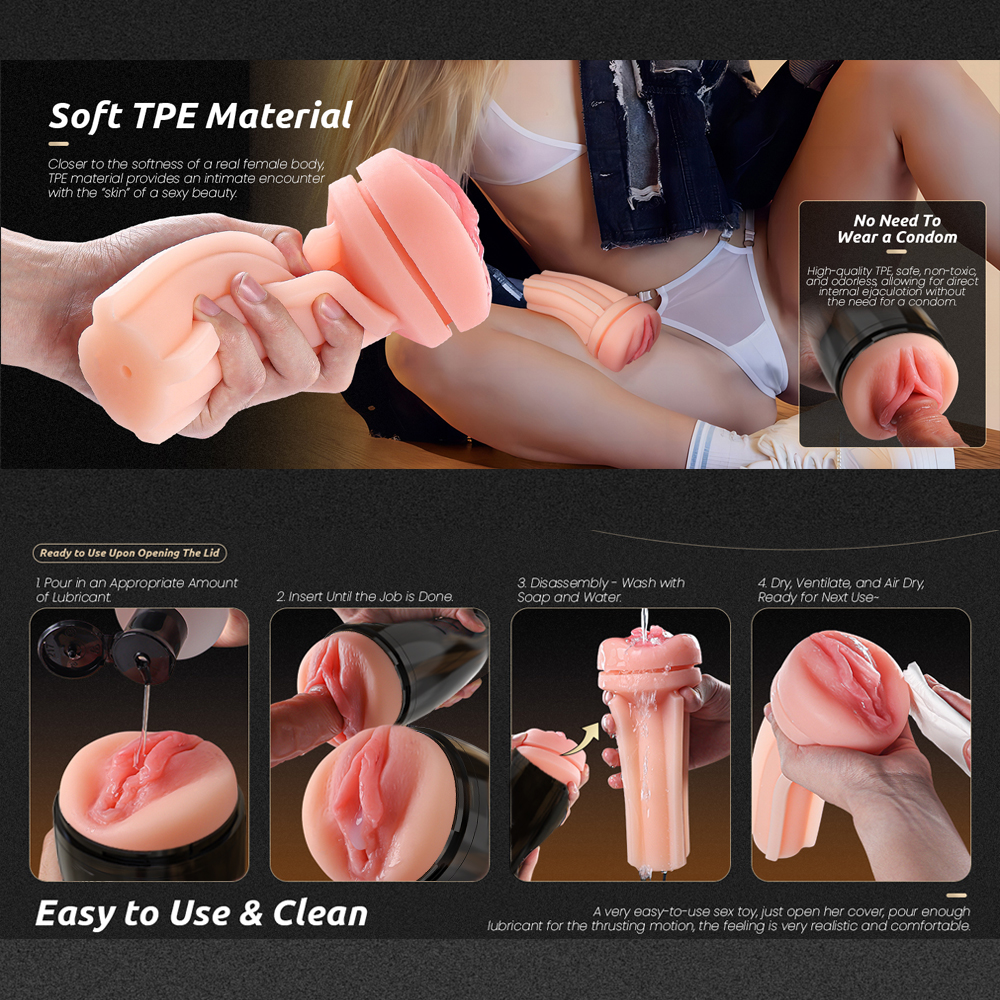 Vibrating Male Masturbator Automatic HandsFree Pocket Pussy Vibrator Men  Sex Toy | eBay