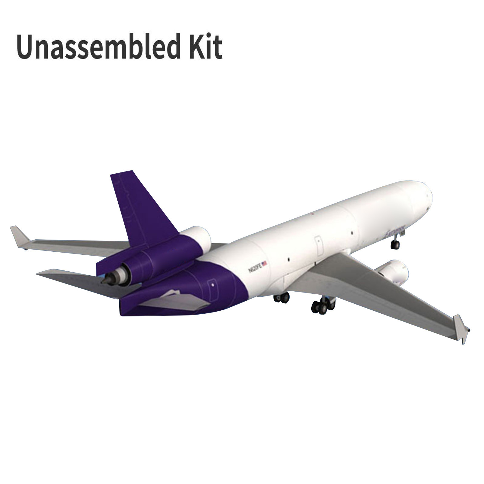 1:100 Fedex MD-11 Air Plane 3D Paper Model Cargo Aircraft