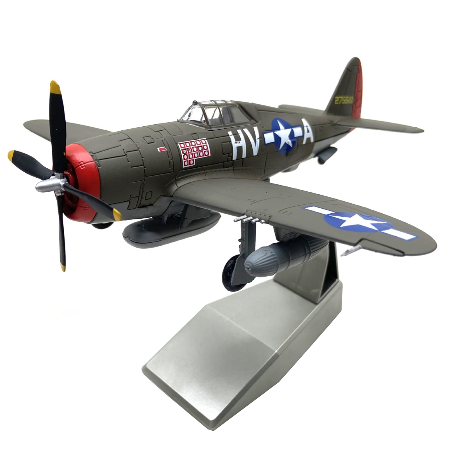 WWII USAAF P-47 Thunderbolt Diecast Model 1:72 15.5cm Alloy
