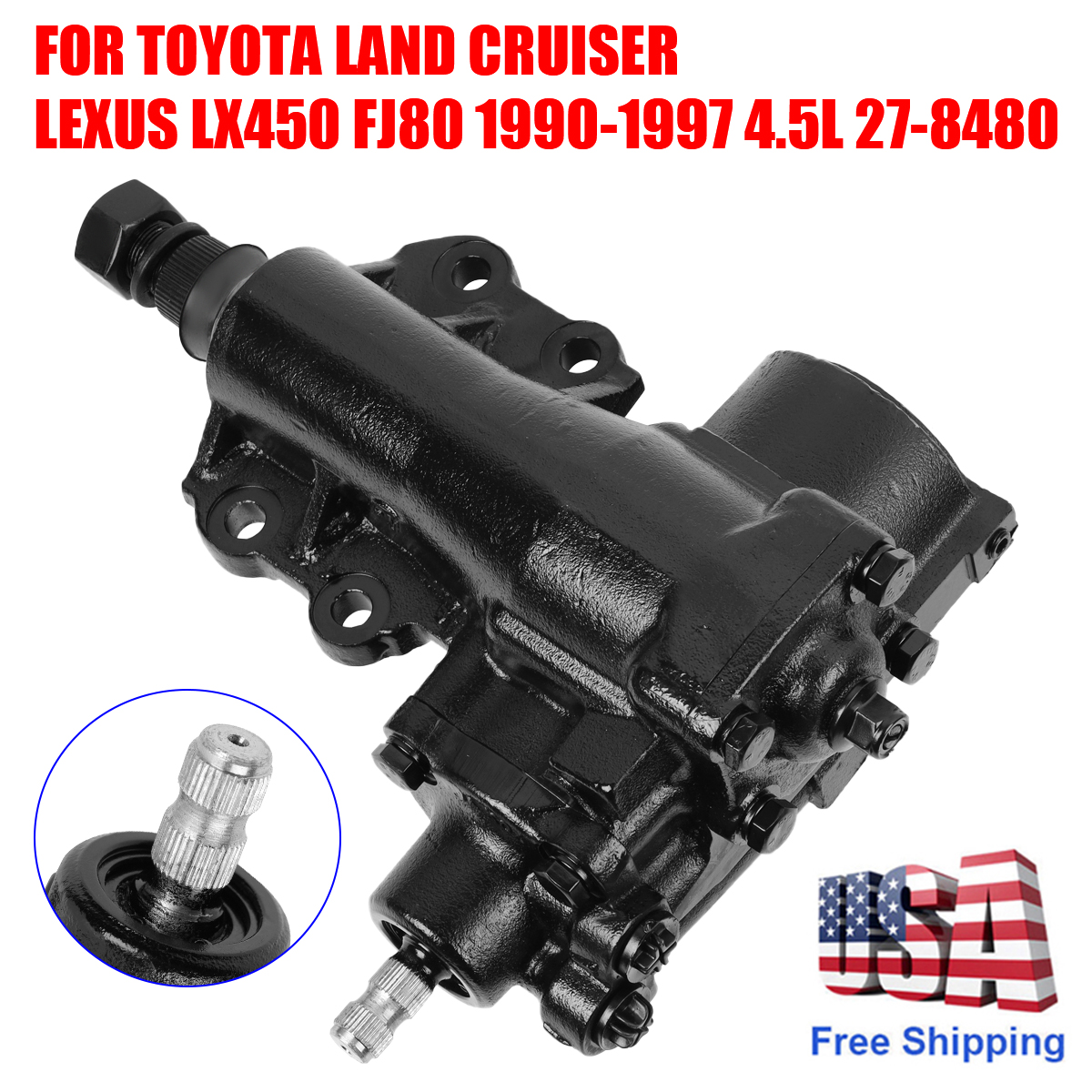 ひゅ Power Steering Gear Box for Toyota Land Cruiser Lexus LX450