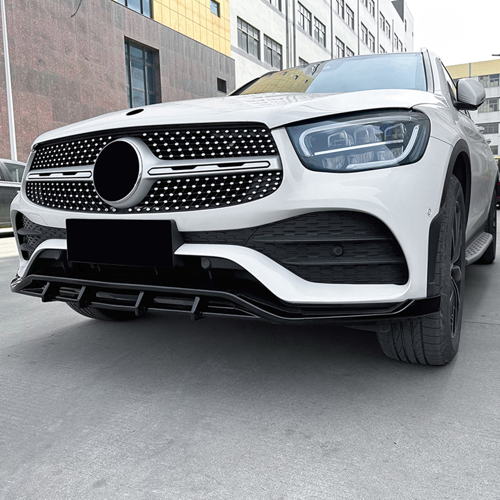 2016 To 2020 For Mercedes Benz GLC X253 W253 C253 COUPE GLC200 GLC260 GLC300 Front Bumper Splitter Lip Spoiler Diffuser Guard - 34