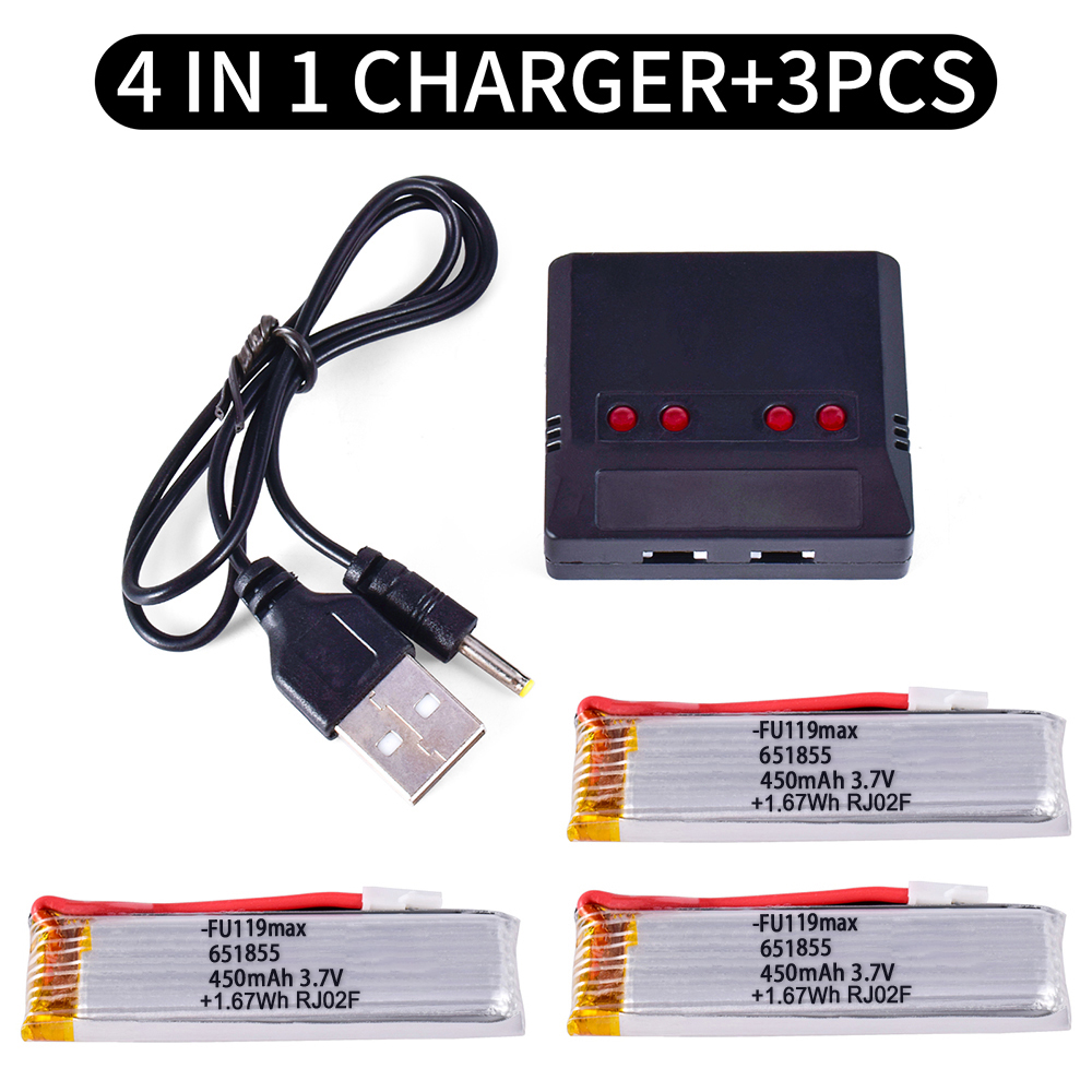 3.7V 450mAh Lipo Battery Battery for Wltoys K110 K110s