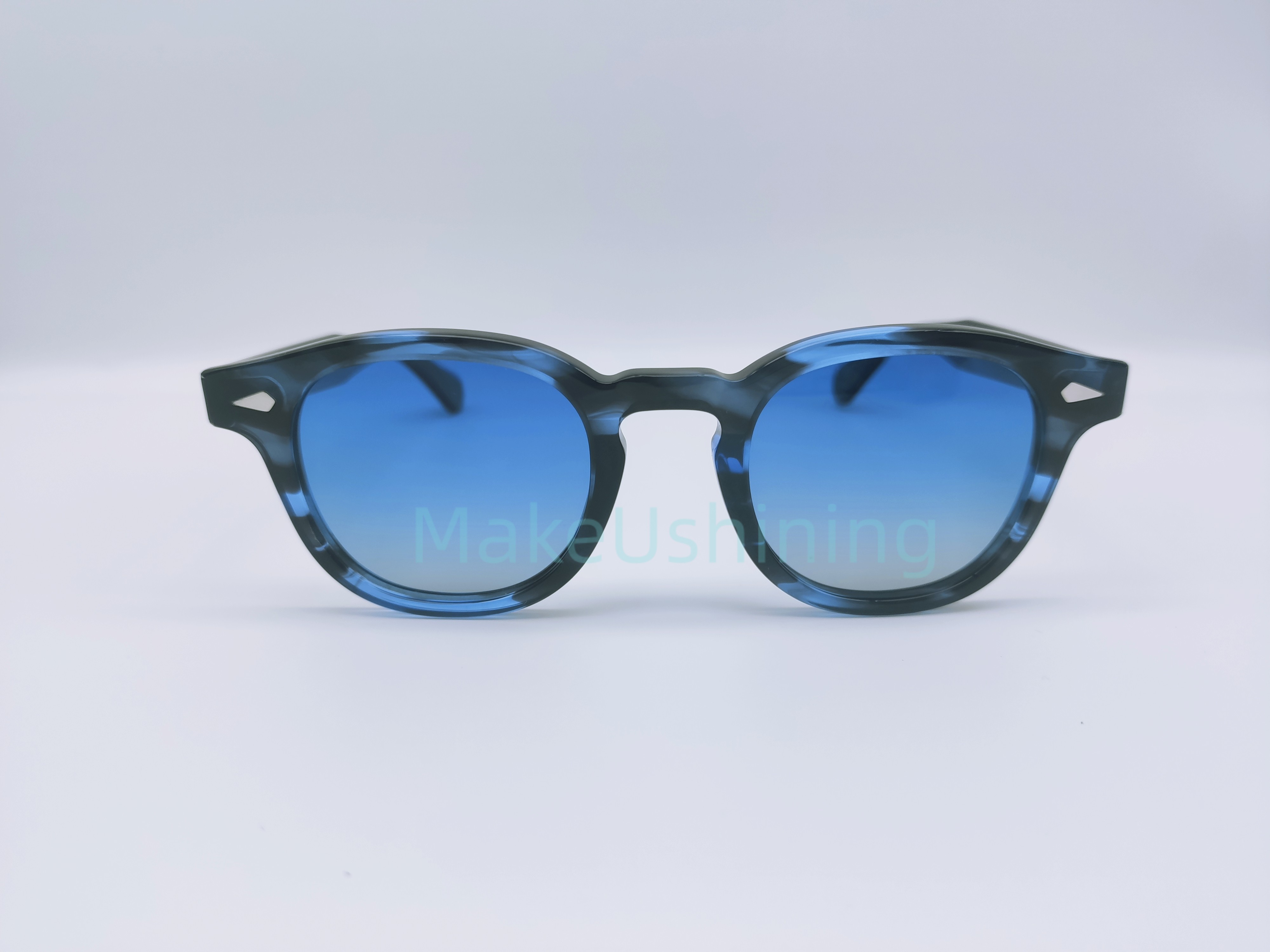 MOSCOT LEMTOSH SUN INK Frame Gradient Blue Lens 46-24-145 | eBay