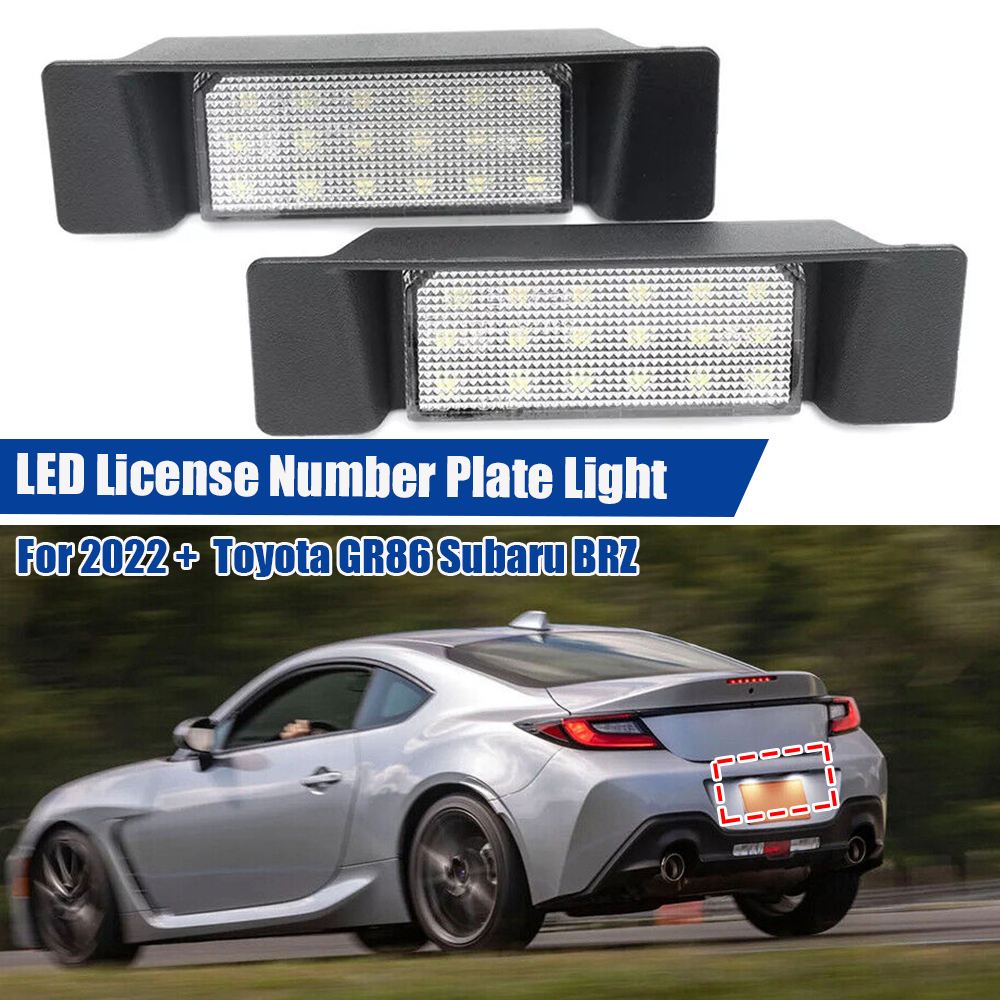 For Toyota GR86 / Subaru BRZ 2022 2023 2024 White LED License