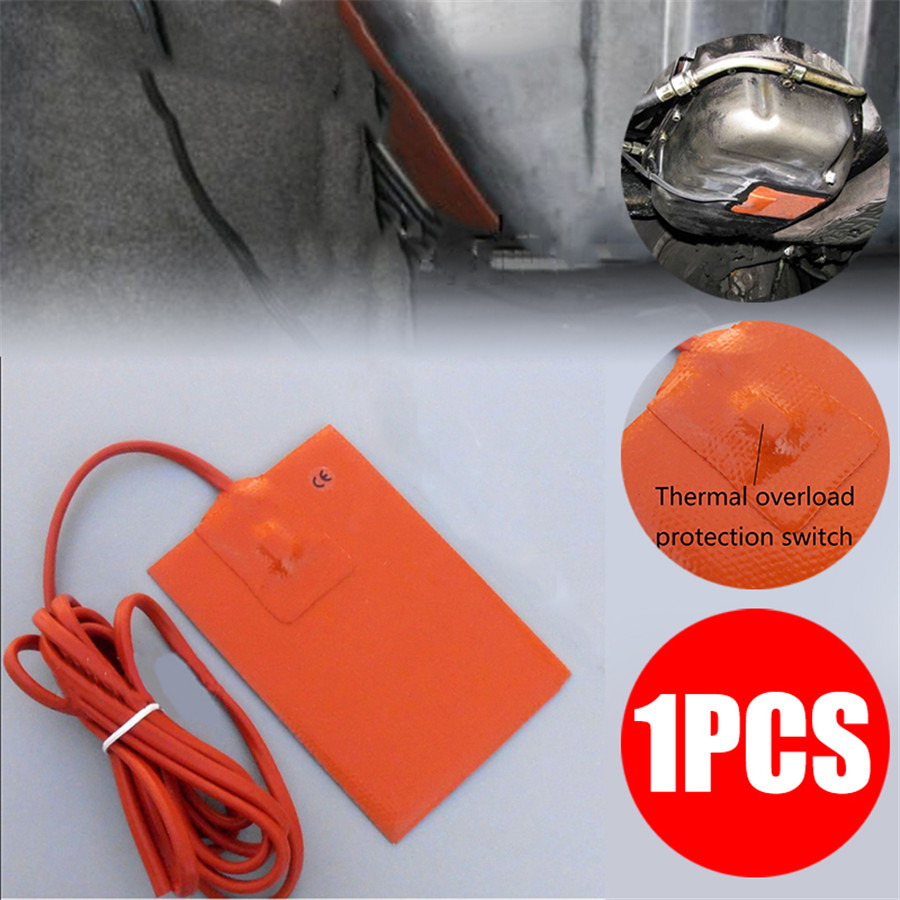 120W Silicone Heater Pad Car Engine Block Hydraulic Tank Heating Pad