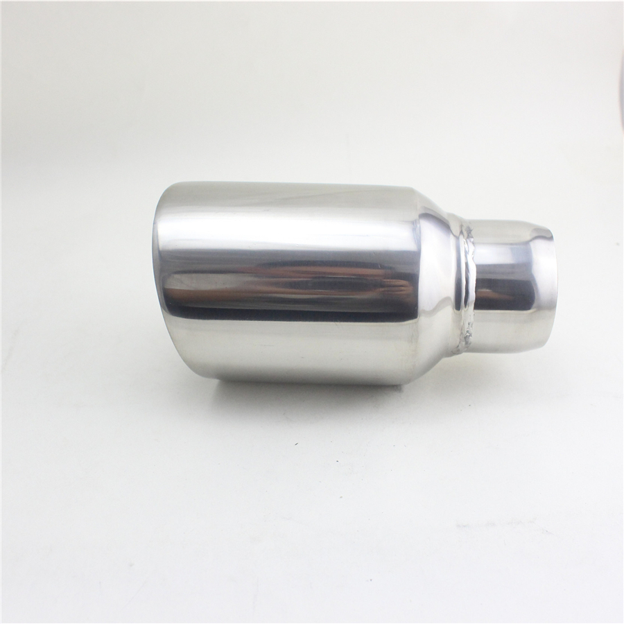 Auspuffblende Rund Edelstahl Chrom - Universell Für 40-52 Mm Endrohre Auto Tuning