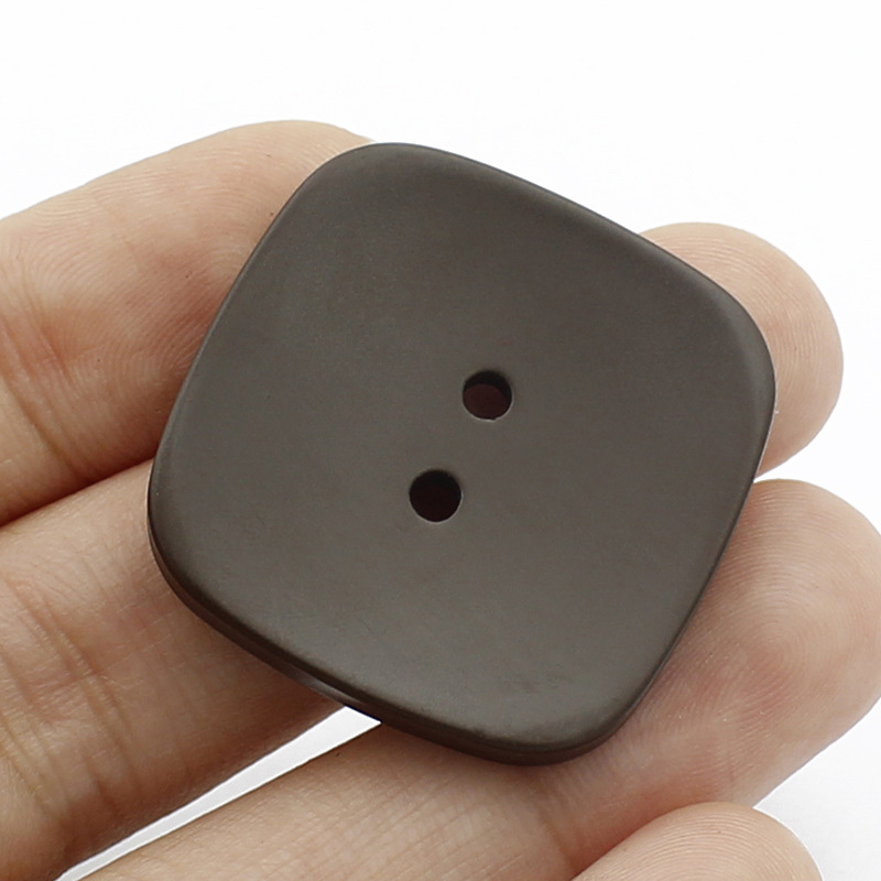 10pcs Square Wooden Buttons Sewing Button Coat Hat DIY Craft Clothes Shirts Acc