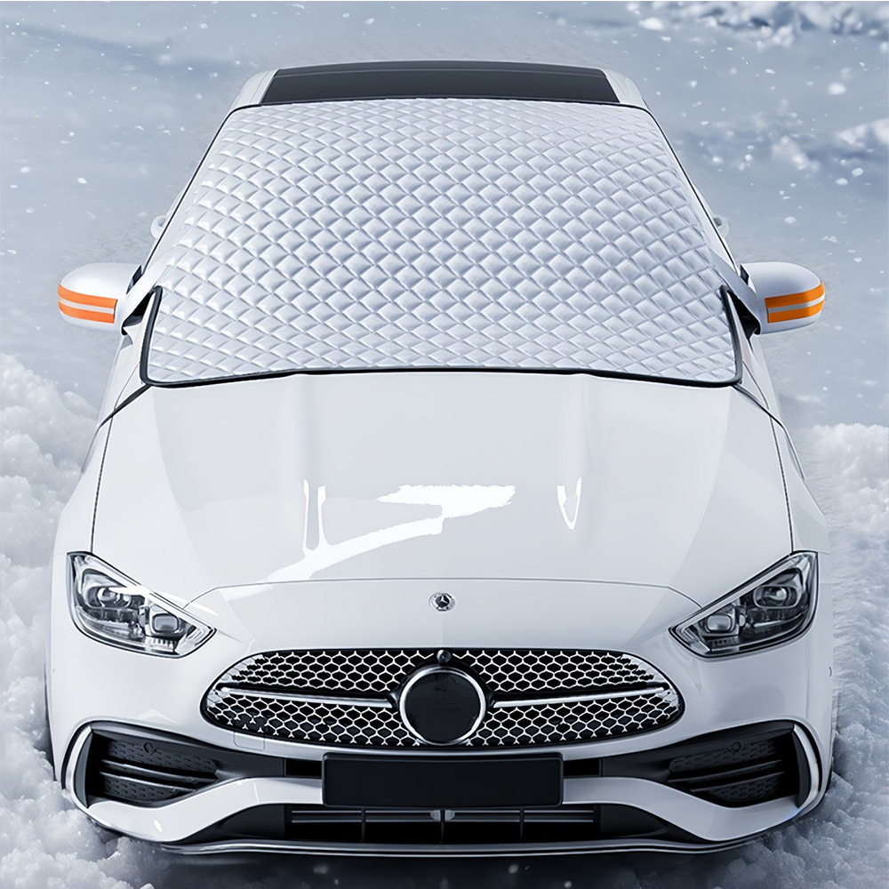 Car Windshield Snow Cover Compatible For Land Rover Range Rover Vogue 2018-2022, For 4 Layers Protection, For Ice And Snow, UV & Frost Wiper Mirror Protector Windproof Sunshade Cover Accessories - View #2