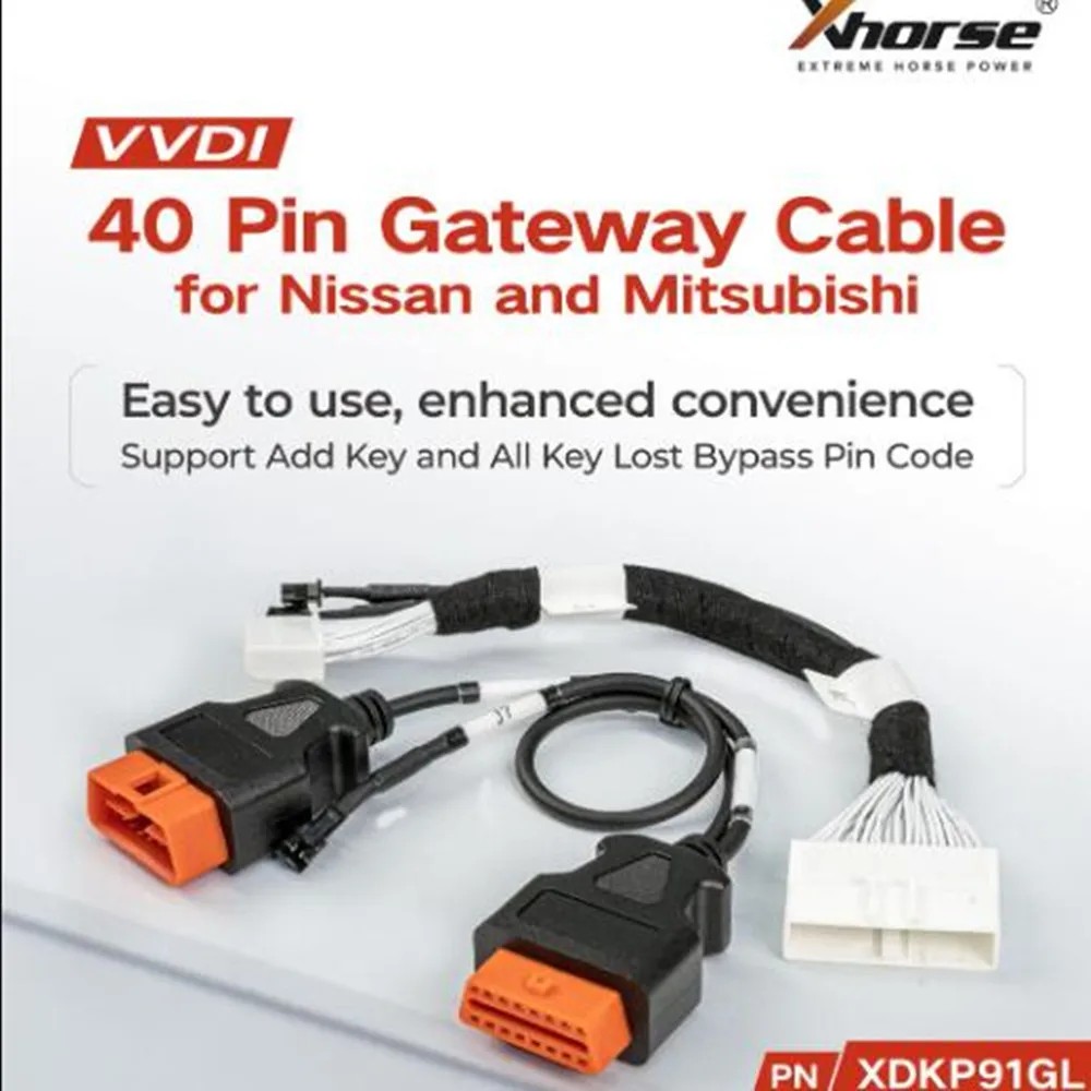アクセサリー yusei Xhorse XDKP91GL 40 Pin Gateway Cable for N/issan Mitsubishi Add