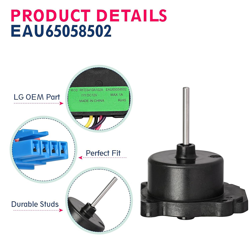 RFD3410A102A EAU65058502 DC12V Fan DC Motor for LG