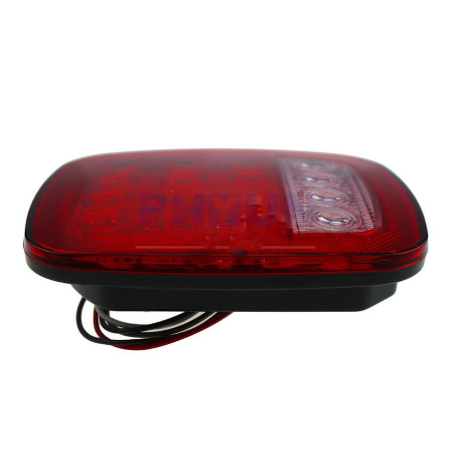 Trailer Light Kit LED Trailer Tail Light Red+White Running Lights Boat ...