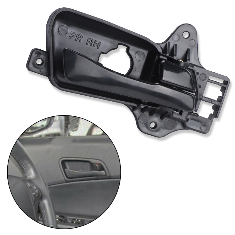 Poignée Intérieure De Porte Gauche Pour Hyundai Elantra 1996-2001 - PVC Noir - Remplacement Direct - 8