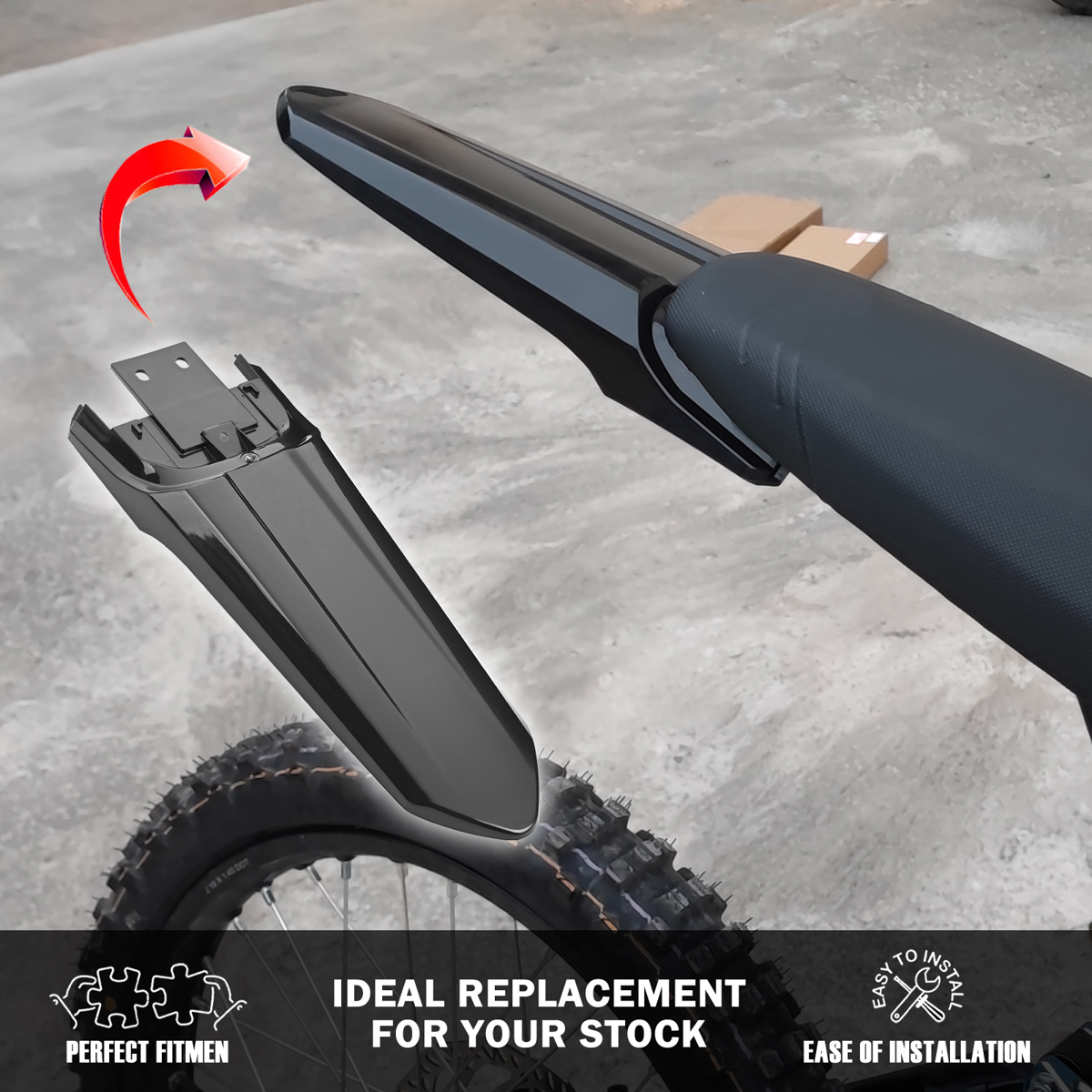Canitu Modified Extended Longer Rear Fender Protector ABS Plastic