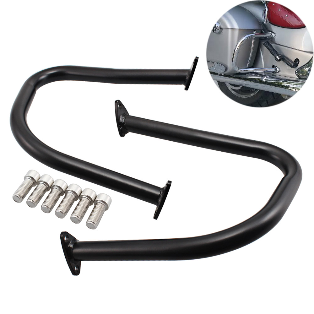 Black Rear Highway Saddlebag Guard Bars For Indian Chieftain Dark Horse ...