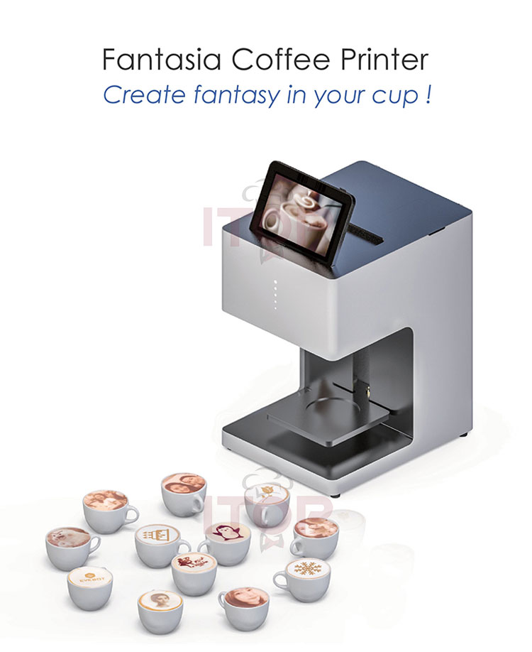 Automatic Coffee Printer Single Caramel Color Coffee Latte
