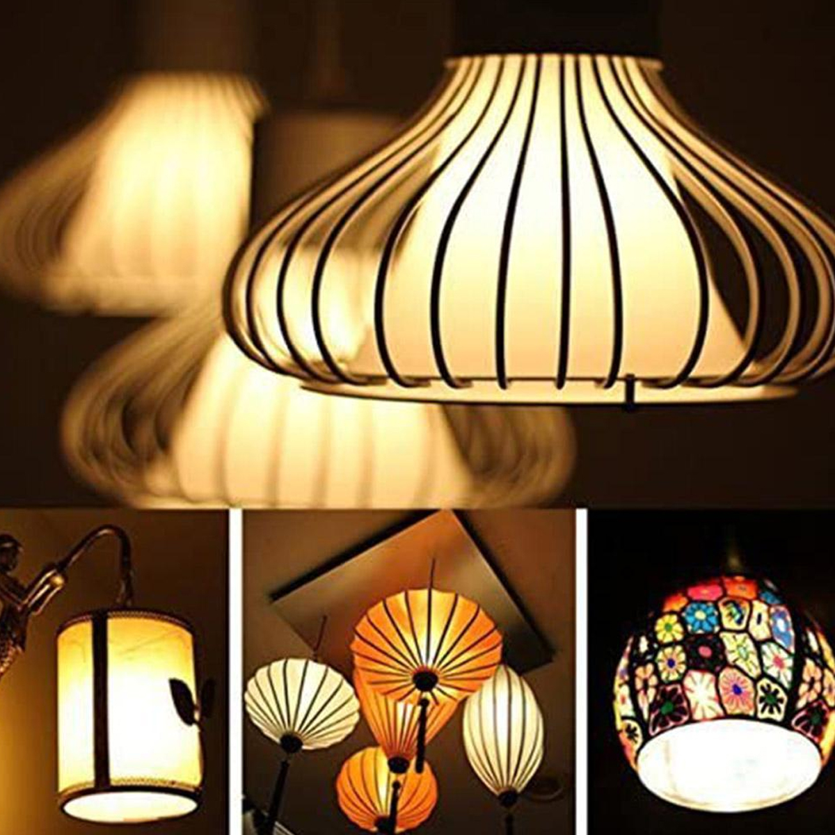 5Pcs 7W E12 Whte LED Corn Bulb Lght 6000K Candelabra Celng Fan Lamp