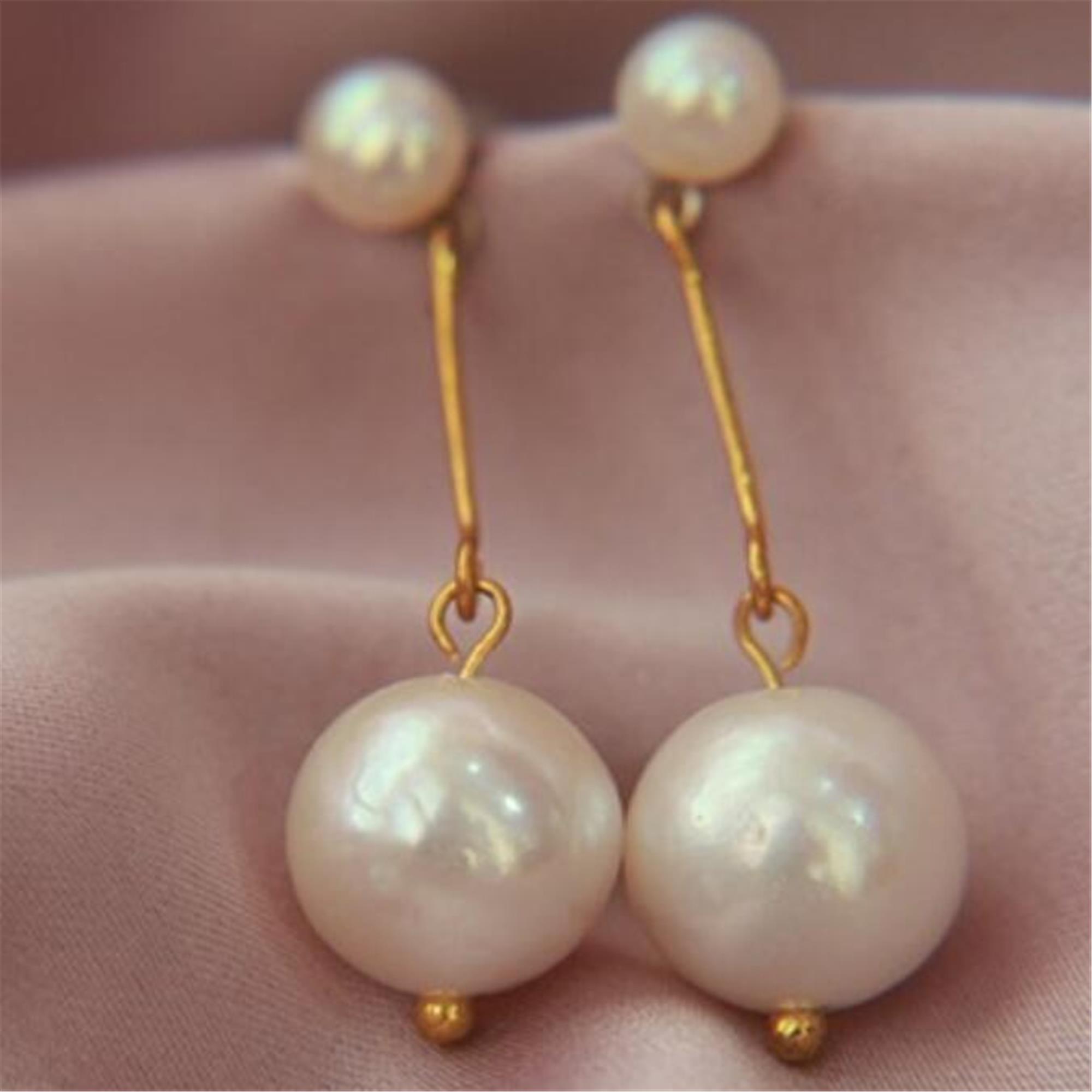 huge pearl earrings