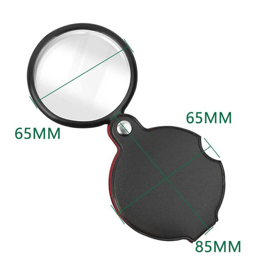 30X LED UV Optical Magnifying Glass Jewelry Coin Loop Magnifier Eye Loupe  Stand