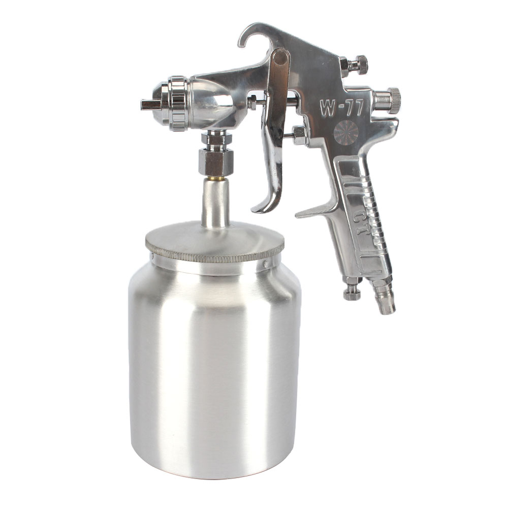 W77 Air Compressor Paint Spray Gun Car Truck Sprayer 600cc Pneumatic