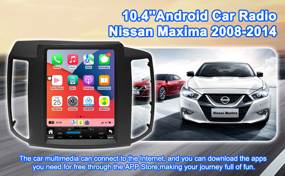 10.4inch Android Car Radiofor Nissan Maxima 2008-2014