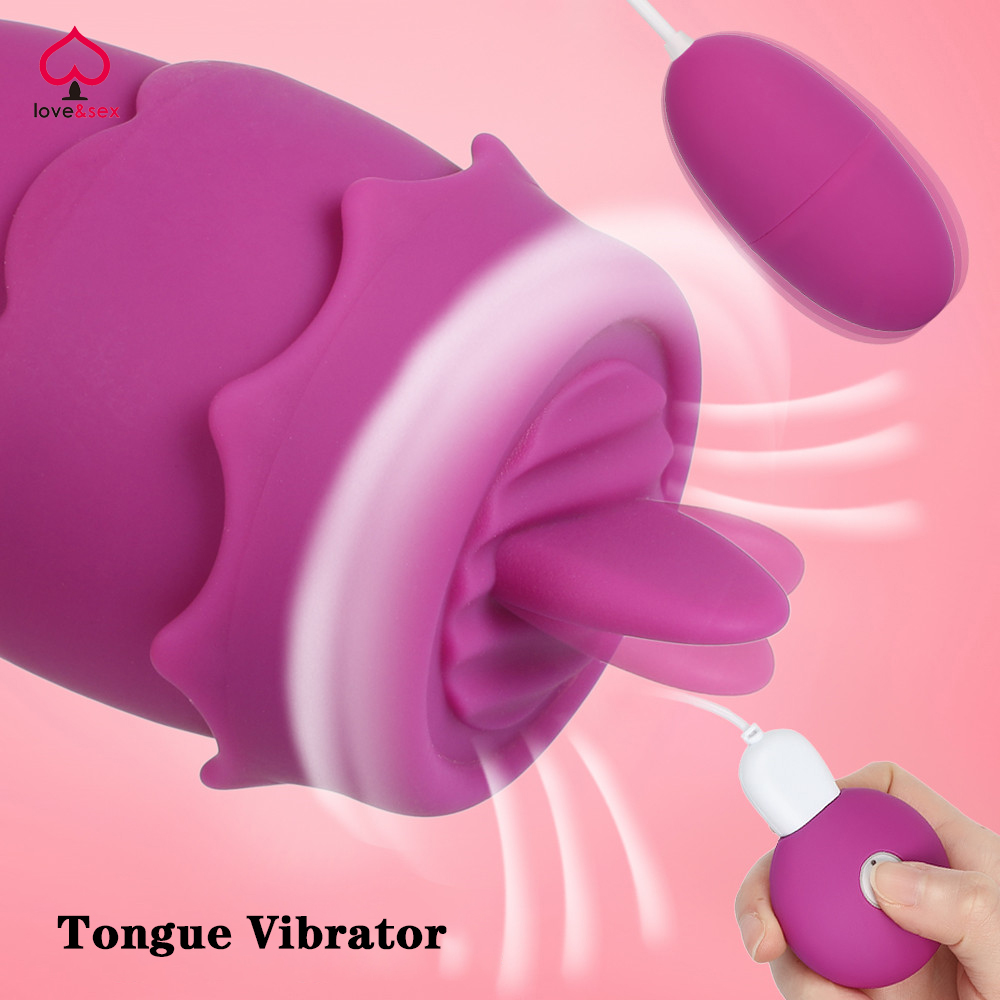 Rechargeable Clit Licking Tongue Sucking Vibrator G