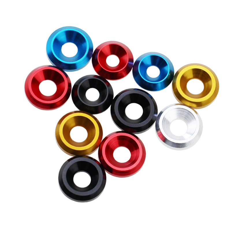 M6 M8 Countersunk Bolt Washer Aluminum Alloy Color Screw Spacer ...