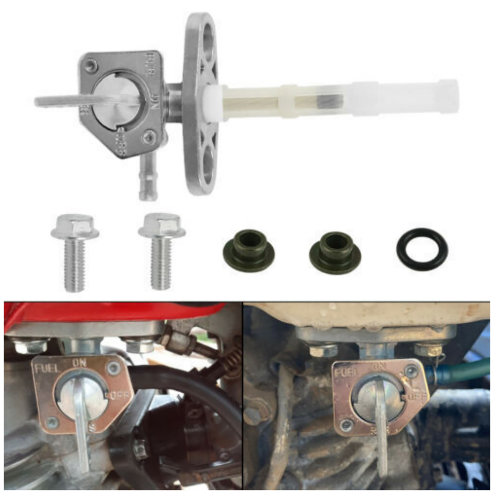 Switch Petcock Valve Kit Fuel Tank Per Honda 16950-GCF-671 - Foto 8