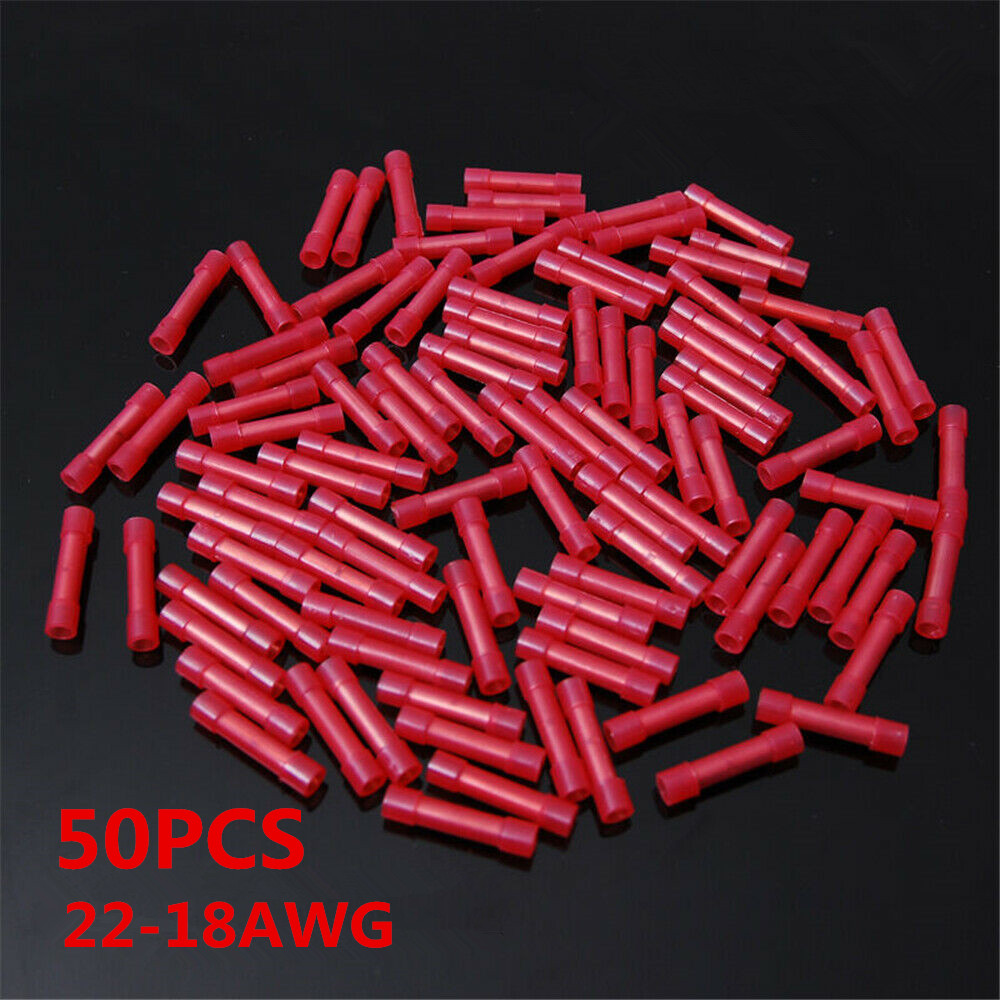 50pcs 18-22 AWG Male /& Female Nylon Quick Disconnect Connector Terminal Tools