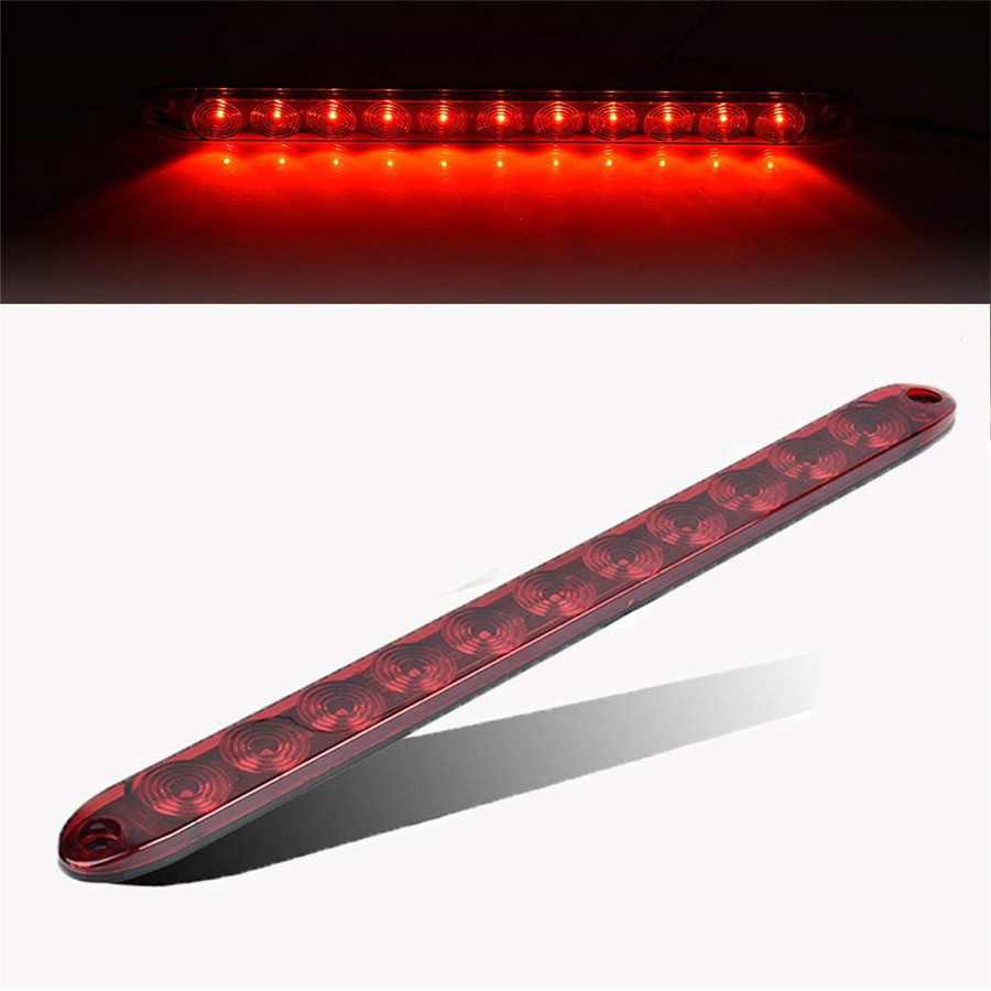 15'' Red 11 LED Stop Tail Turn Brake Light Bar For Trailer Truck RV