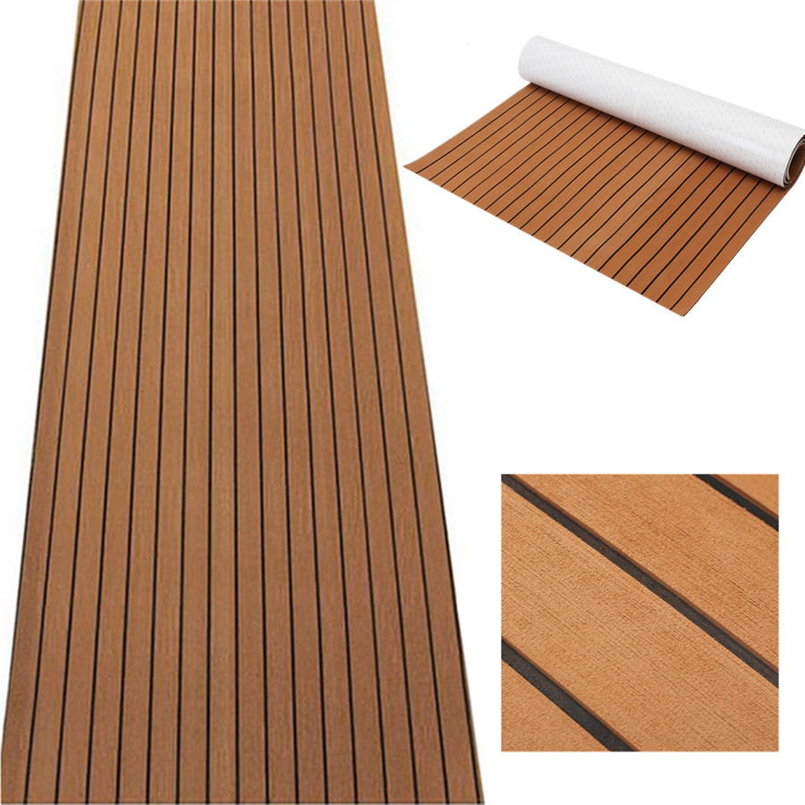 Brown EVA Foam Teak Sheet 21.7/"X94/"X0.24/" Car SUV Nonslip Flooring Pad Universal