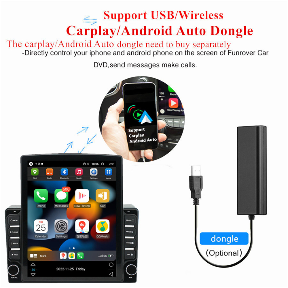 Autoradio Android 14 Per Nissan Navara D40 (2006-2012) | Schermo 9 Pollici Multi-Touch | 6GB RAM + 128GB ROM | GPS, DSP, Apple CarPlay Wireless