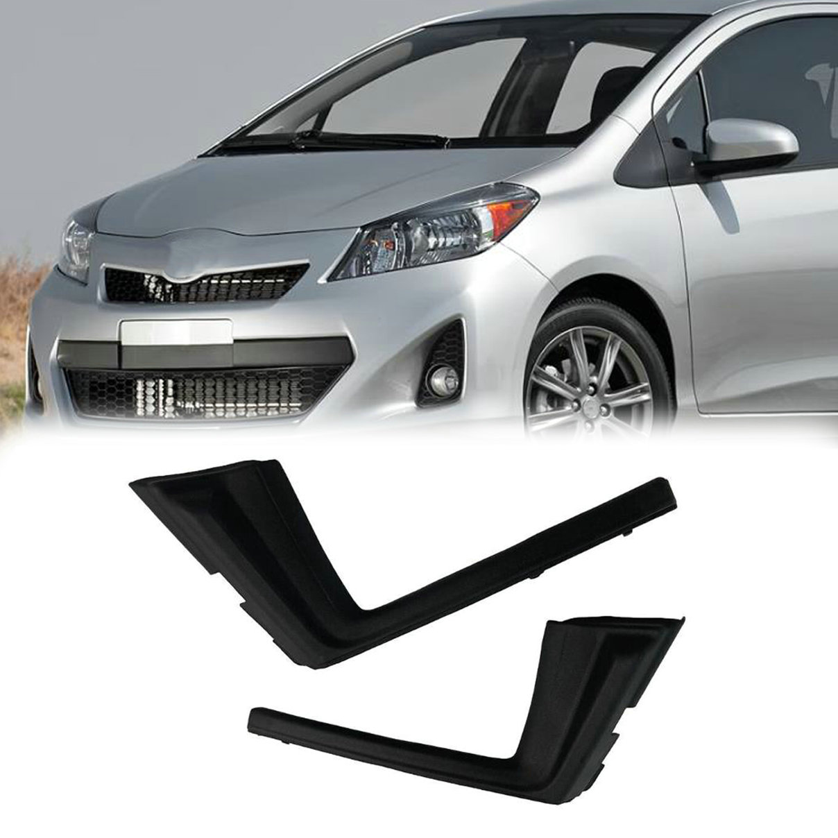 2x Front Windshield Wrap Corner Trim Cover For Toyota Yaris 2006-2010 Vios  08-12