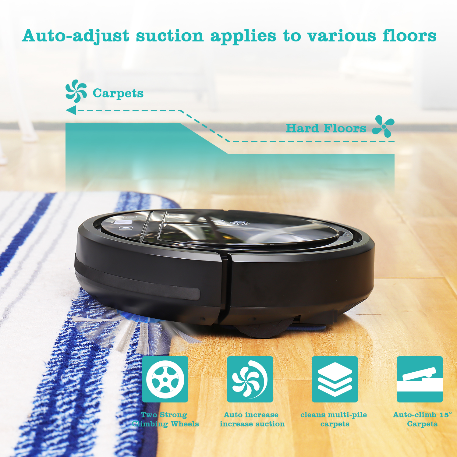 2020 Rumba Smart Robot Vacuum Cleaner Auto Cleaning Microfiber Mop