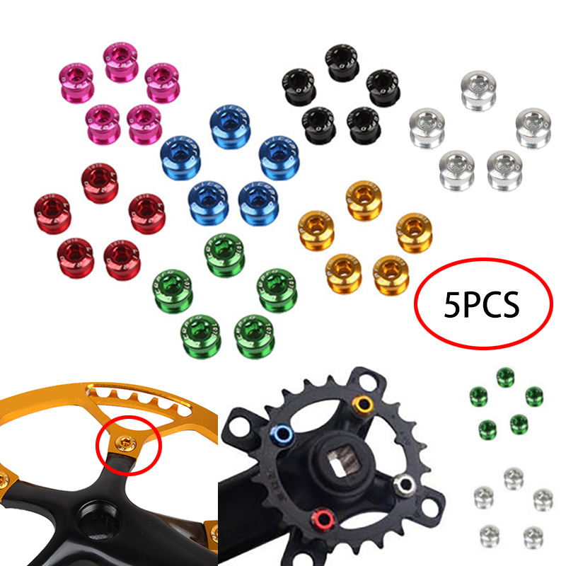 Single//Double//Triple Speed Chainwheel Screws MTB Bike Sprocket Chainring Bolts