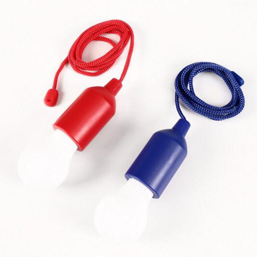 Pull Cord Light Portable LED Hanging Bulb Reading Closet 3 AAA Battery Operated eBay